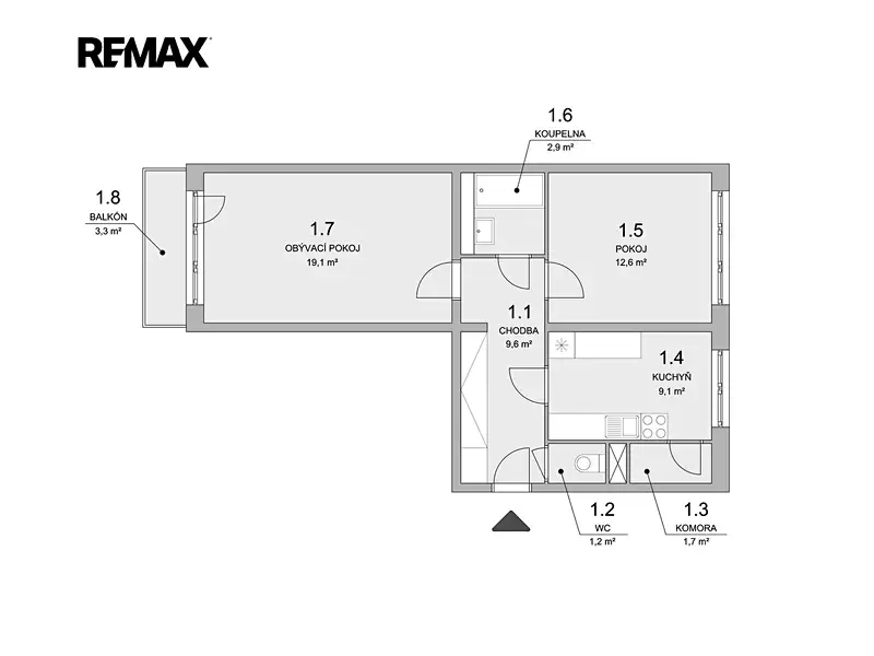 Prodej bytu 2+1 56 m², Ostrava – náhled fotky 3