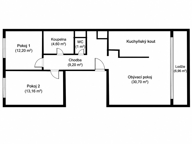 Квартира 3+kk на продаж, 71 м² (14 з 14)