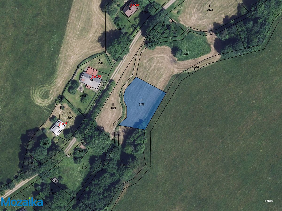 Prodej louky 867 m²