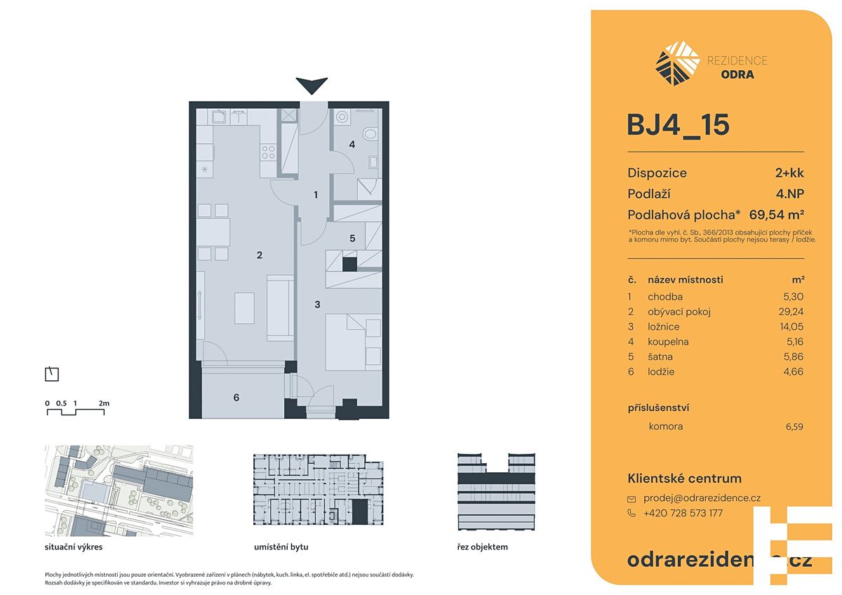 Prodej bytu 2+kk 61 m² – fotografie 3