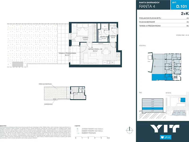 Prodej bytu 2+kk 41 m², Praha – náhled fotky 2