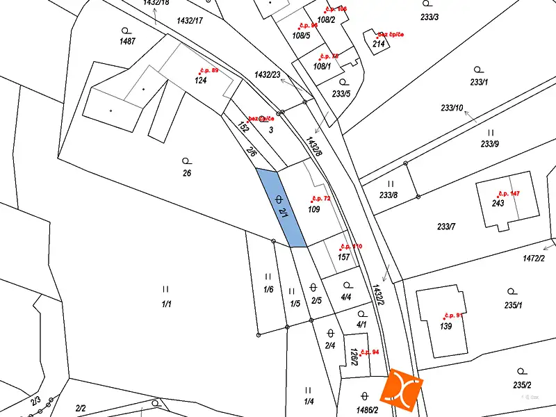 Prodej stavebního pozemku 102 m², Nové Hrady – náhled fotky 2