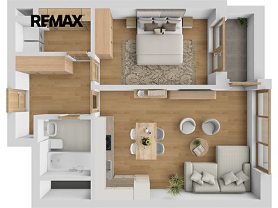 Pronájem bytu 2+kk, 58 m² (2 z 18)