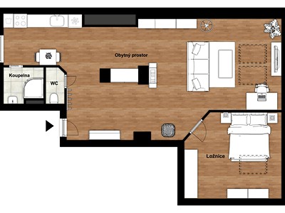 Квартира 2+kk на продаж, 63 м² (2 з 8)