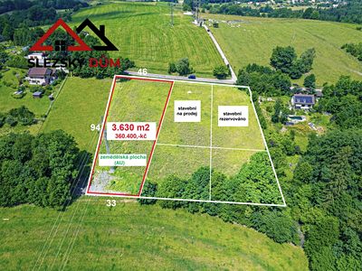 Prodej louky 3630 m²