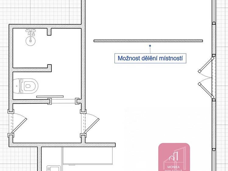 Квартира 1+kk на продаж, 39 м² (19 з 22)
