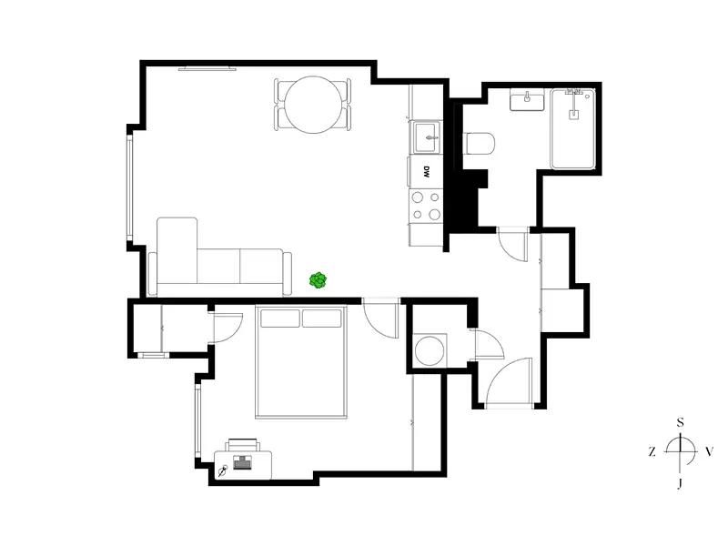 Prodej bytu 2+kk 47 m², Praha – náhled fotky 3