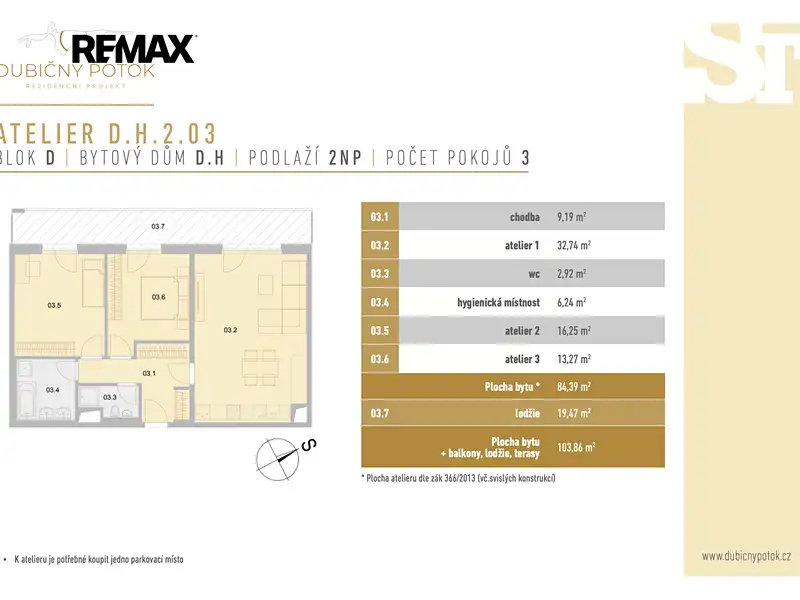 Prodej bytu 3+kk 84 m², České Budějovice – náhled fotky 2