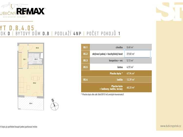 Квартира 1+kk на продаж, 47 м² (4 з 29)