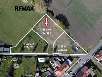 Prodej stavebního pozemku 1298 m²
