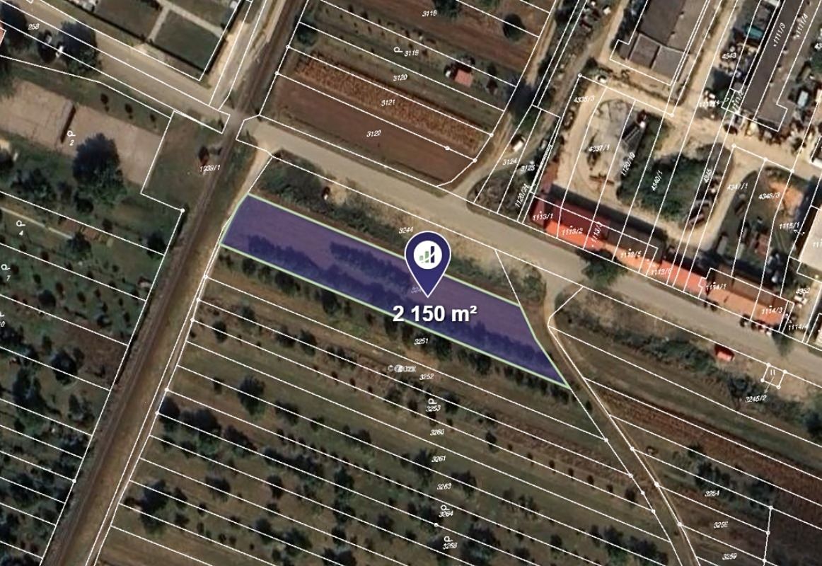 Prodej pole 2150 m², Veselí nad Moravou – fotka 1 z 3