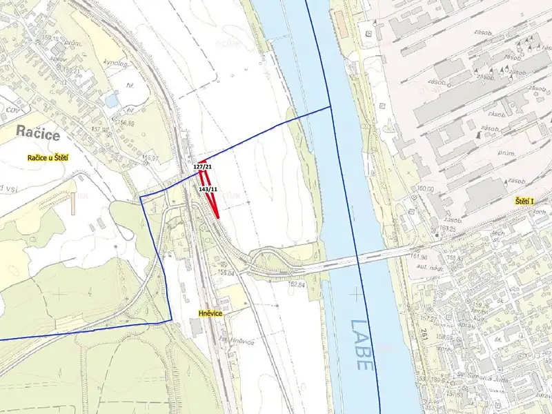Prodej pozemku 2677 m², Štětí – náhled fotky 3