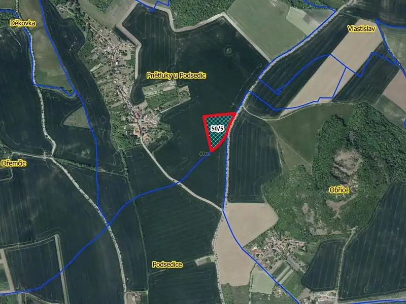 Prodej pole 16077 m², Podsedice – náhled fotky 2