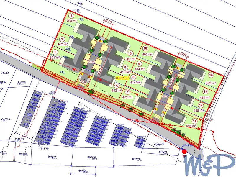 Prodej stavebního pozemku 8932 m², Okříšky – náhled fotky 2