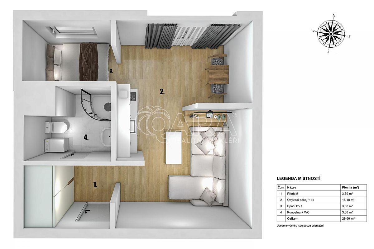 Prodej bytu 1+1 29 m² – fotografie 4