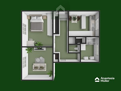 Pronájem bytu 2+1, 63 m² (3 z 32)