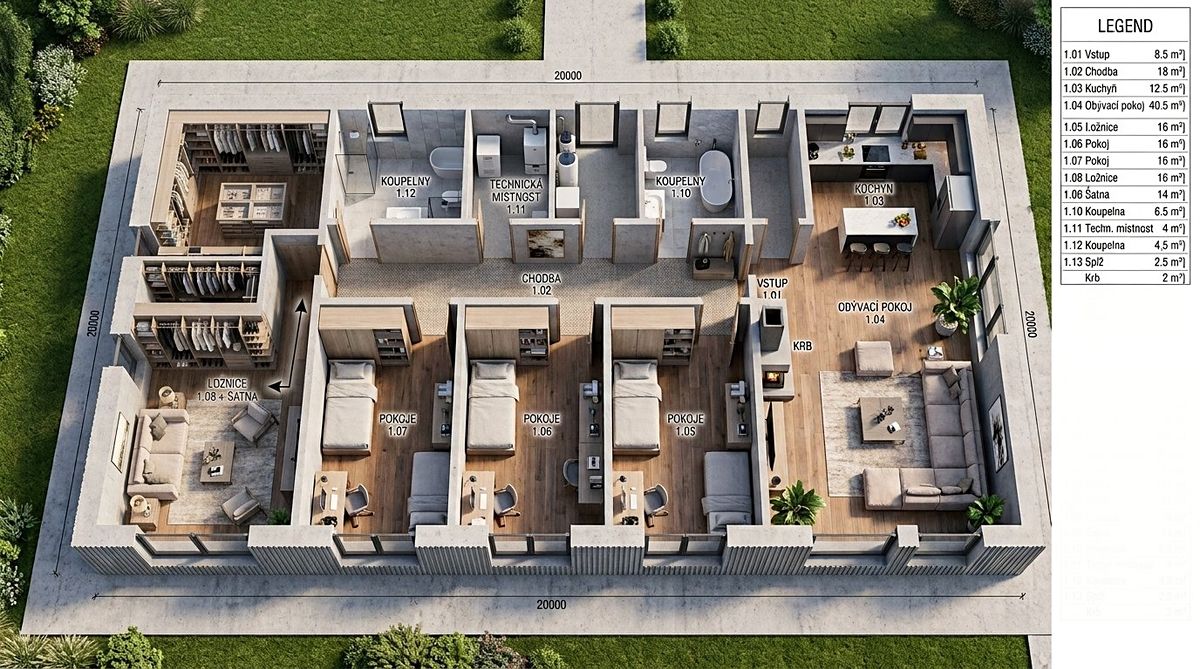 Prodej stavebního pozemku 2618 m² – fotografie 4