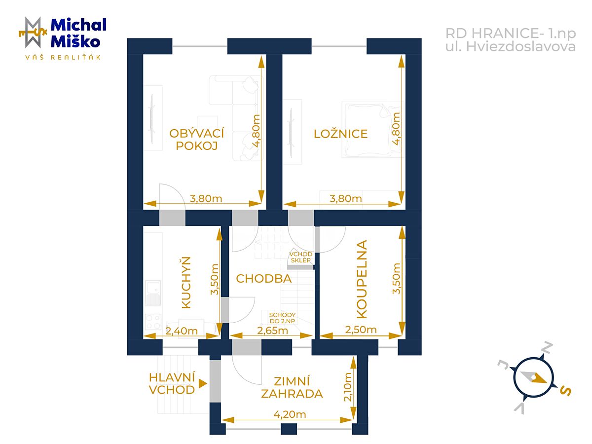 Prodej rodinného domu 91 m², pozemek 393 m² – fotografie 2