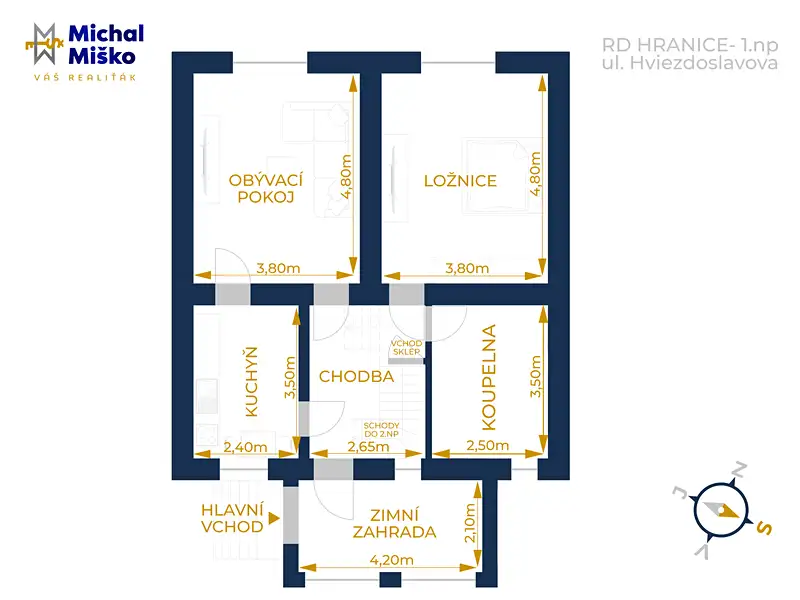 Prodej rodinného domu 91 m², pozemek 393 m², Hranice – náhled fotky 2