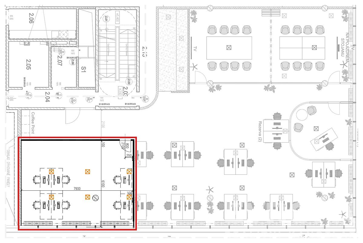 Pronájem kanceláře 48 m² – fotografie 4