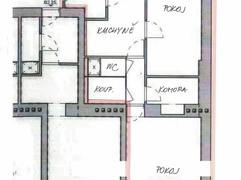 Pronájem bytu 2+1 64 m², Brno – náhled fotky 2
