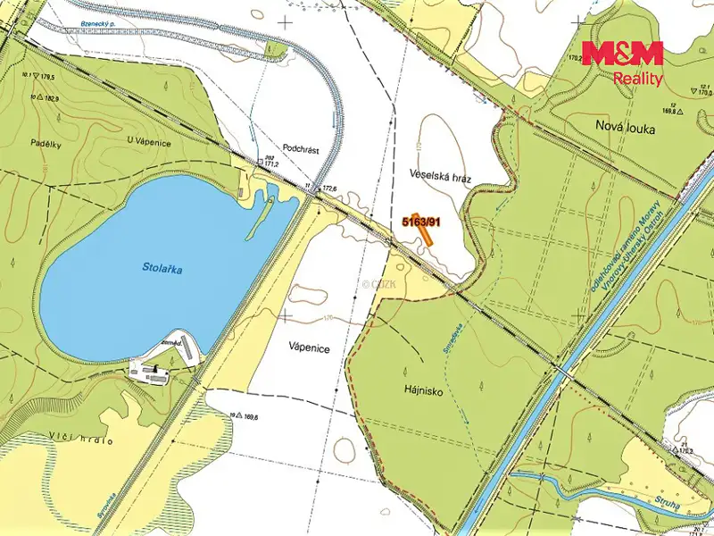 Prodej pole 1822 m², Bzenec – náhled fotky 2