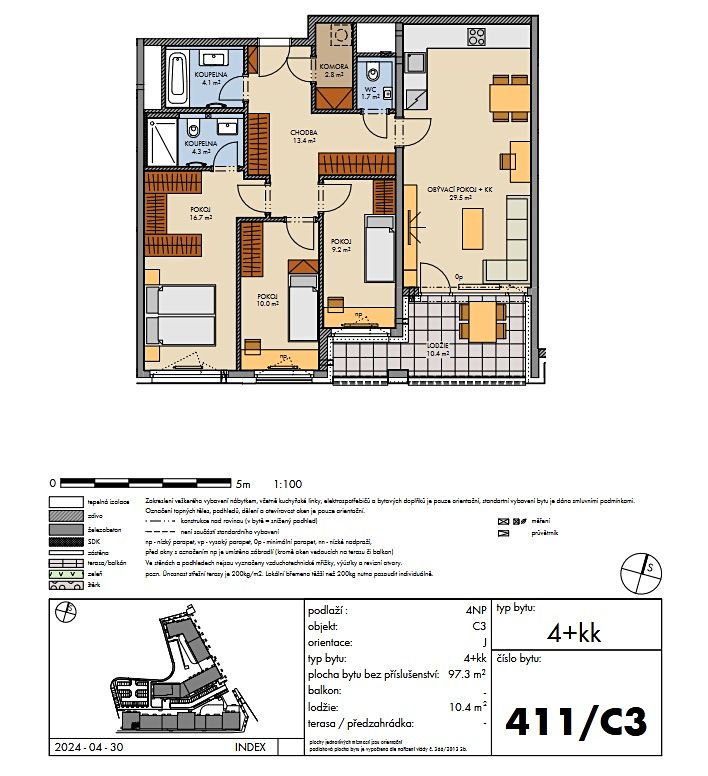 Prodej bytu 4+kk 102 m² – fotografie 3