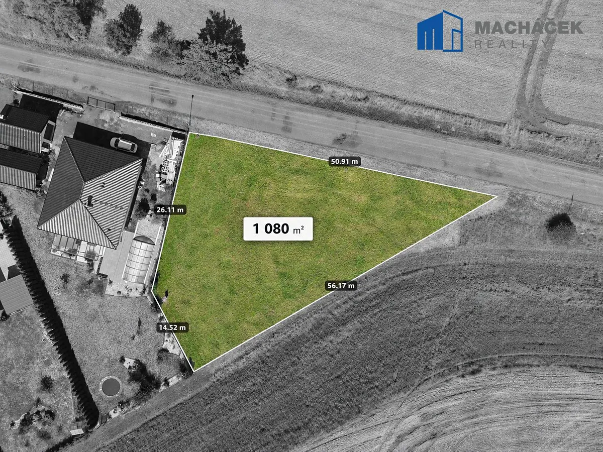 Prodej stavebního pozemku 1080 m²