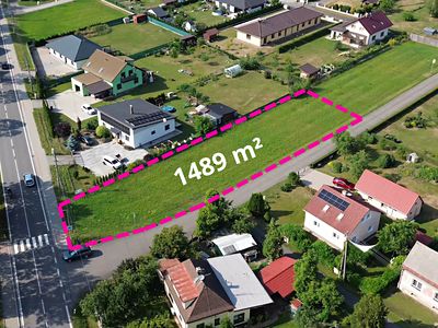 Prodej stavebního pozemku 1489 m²