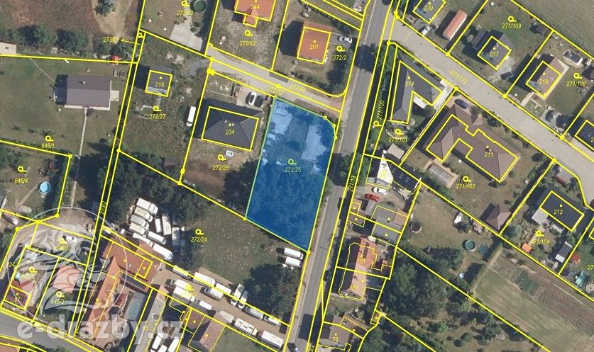 Dražba stavebního pozemku 1089 m², Křenek – fotka 1 z 3