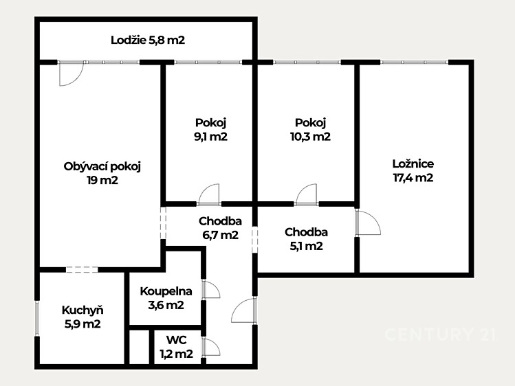 Квартира 4+1 на продаж, 80 м² (3 з 31)