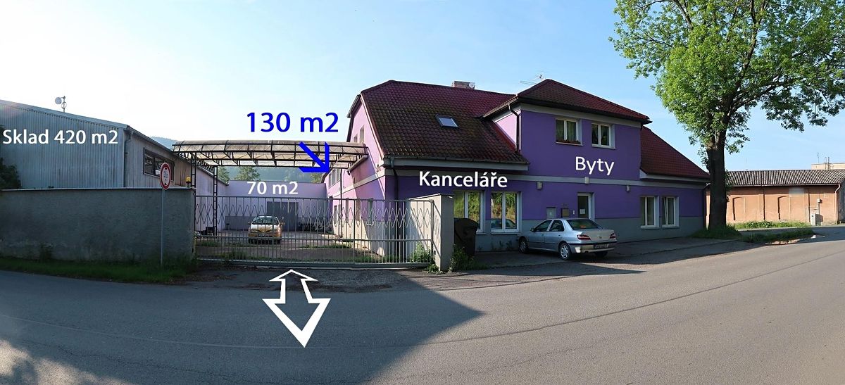 Prodej výrobní haly, prostoru 1400 m²