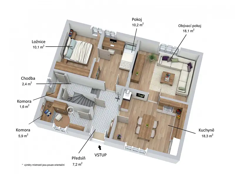 Prodej rodinného domu 73 m², pozemek 386 m², Senomaty – náhled fotky 2