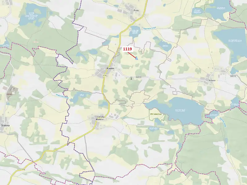 Dražba pozemku 3469 m², Kadov – náhled fotky 1
