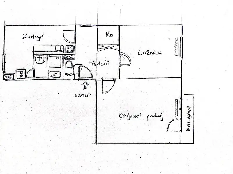 Pronájem bytu 2+1 56 m², Brtnice – náhled fotky 2