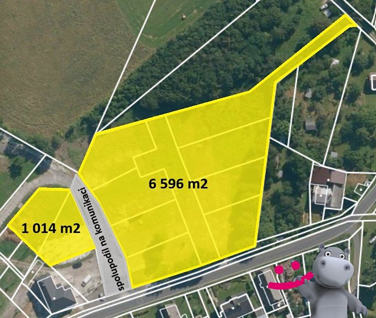 Prodej stavebního pozemku 7610 m²
