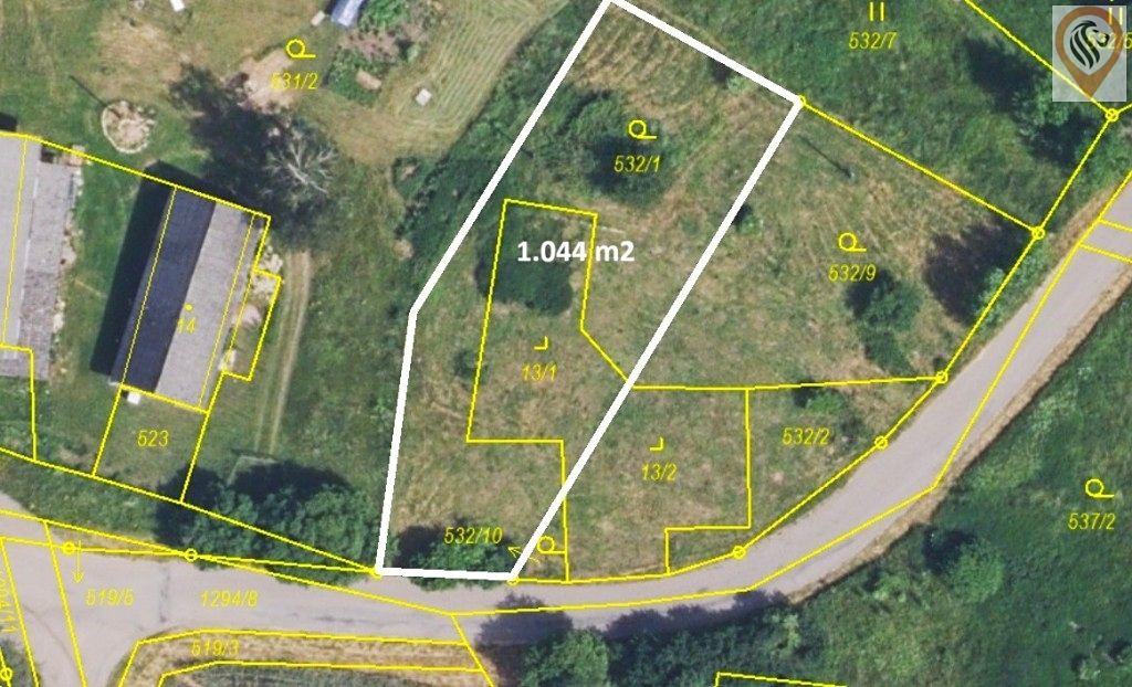 Prodej stavebního pozemku 1253 m² – fotografie 3