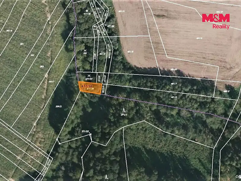 Prodej pole 2234 m², Jistebnice – náhled fotky 3