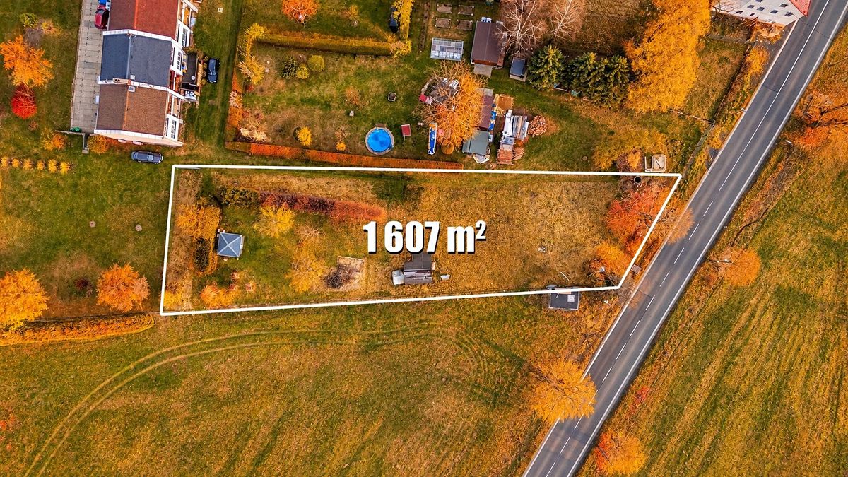 Prodej stavebního pozemku 1607 m² – fotografie 3