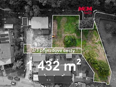 Prodej stavebního pozemku 1432 m²