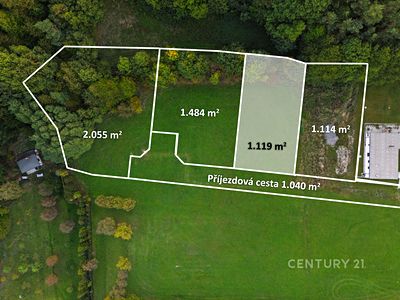 Prodej stavebního pozemku 1379 m²