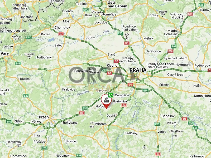 Prodej pozemku 1526 m², Hostomice – náhled fotky 3