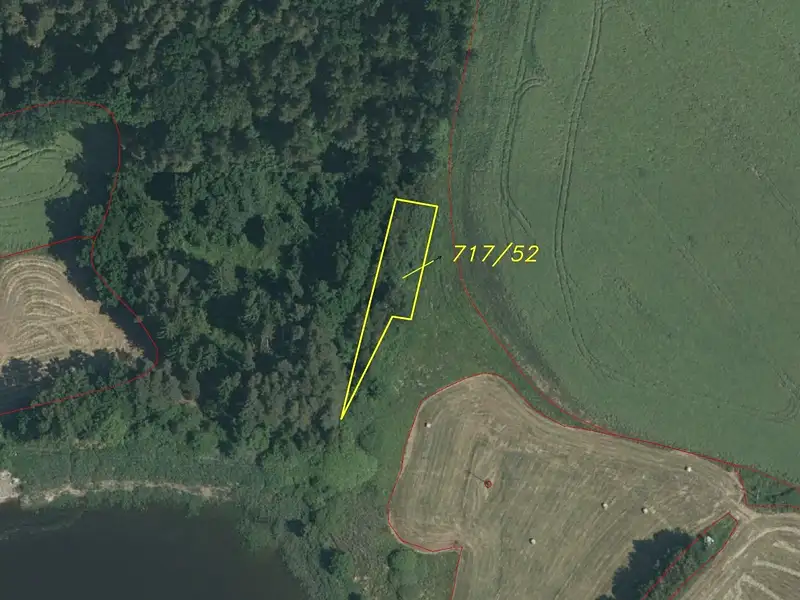 Dražba louky 718 m², Lásenice – náhled fotky 3
