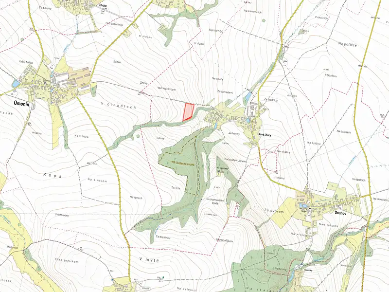 Prodej pole 15956 m², Kluky – náhled fotky 2