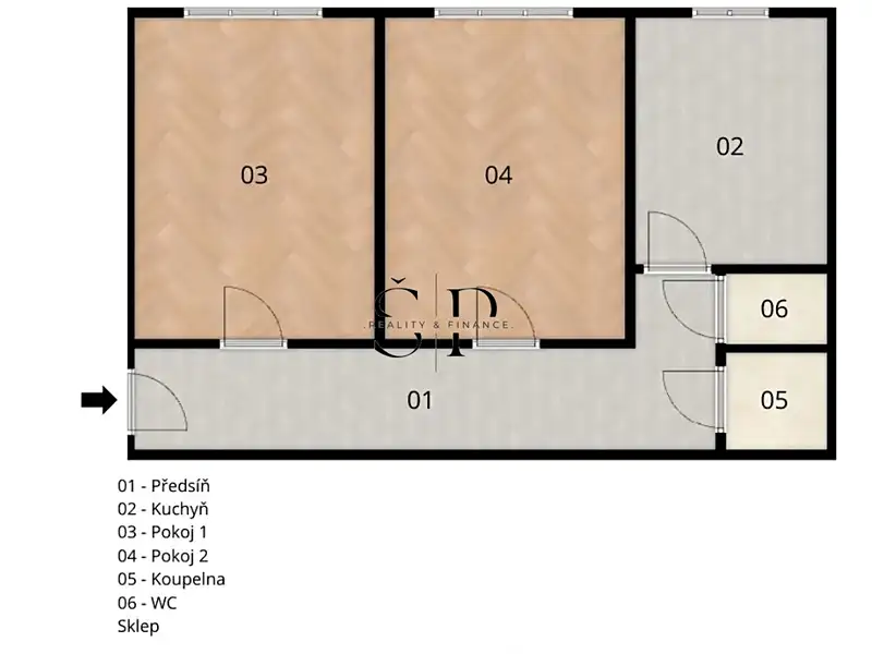 Pronájem bytu 2+1 66 m², Ostrov – náhled fotky 2