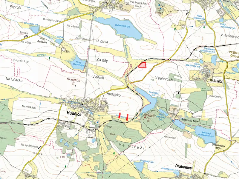 Prodej pole 15791 m², Volenice – náhled fotky 3