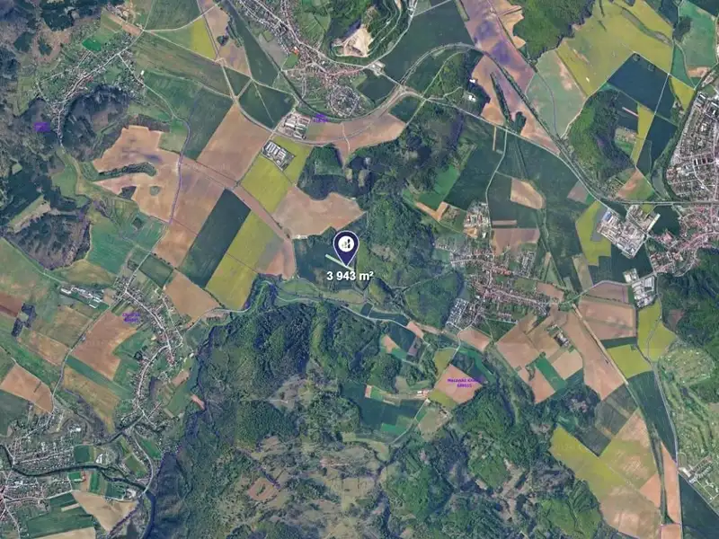 Prodej pole 3943 m², Čebín – náhled fotky 2