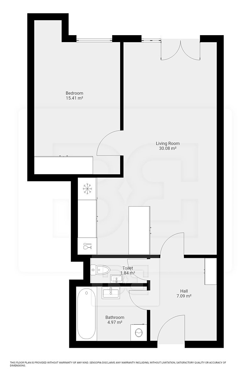 Pronájem bytu 2+kk 65 m² – fotografie 3