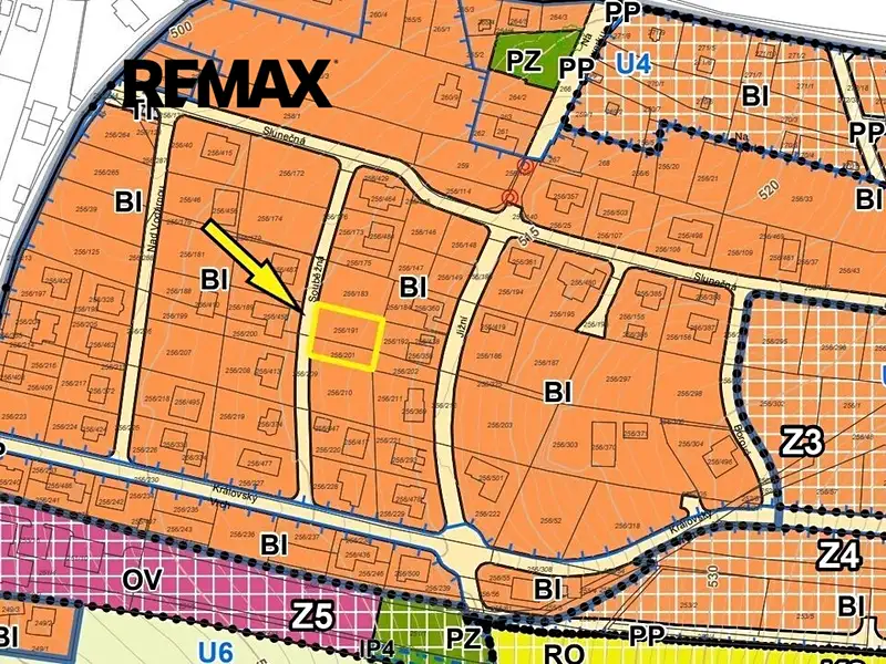 Prodej stavebního pozemku 818 m², Adamov – náhled fotky 2