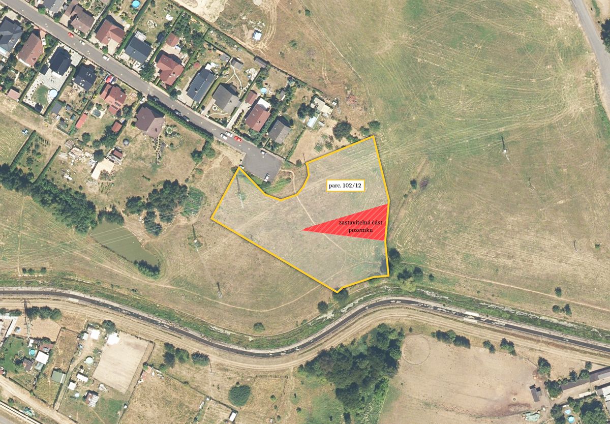 Prodej stavebního pozemku 6321 m², Málkov – fotka 1 z 3